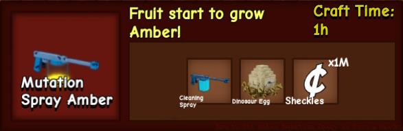 Mutation Spray Amber recipe in GAG