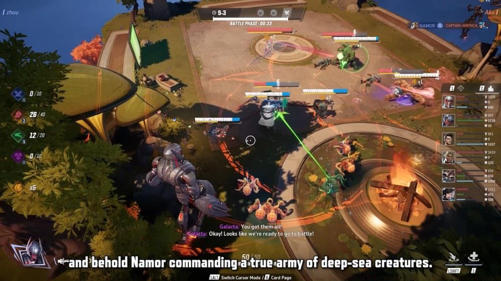 Namor multiple creature spawn in Marvel Rivals auto chess