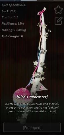 Nico's Yarncaster rod Fisch