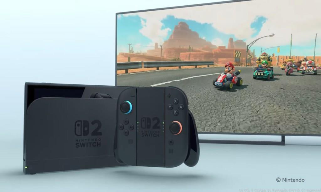 Nintendo Switch 2 docked and handheld