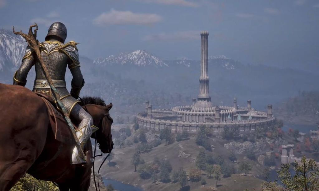 Imperial City overlook in Oblivion Remaster