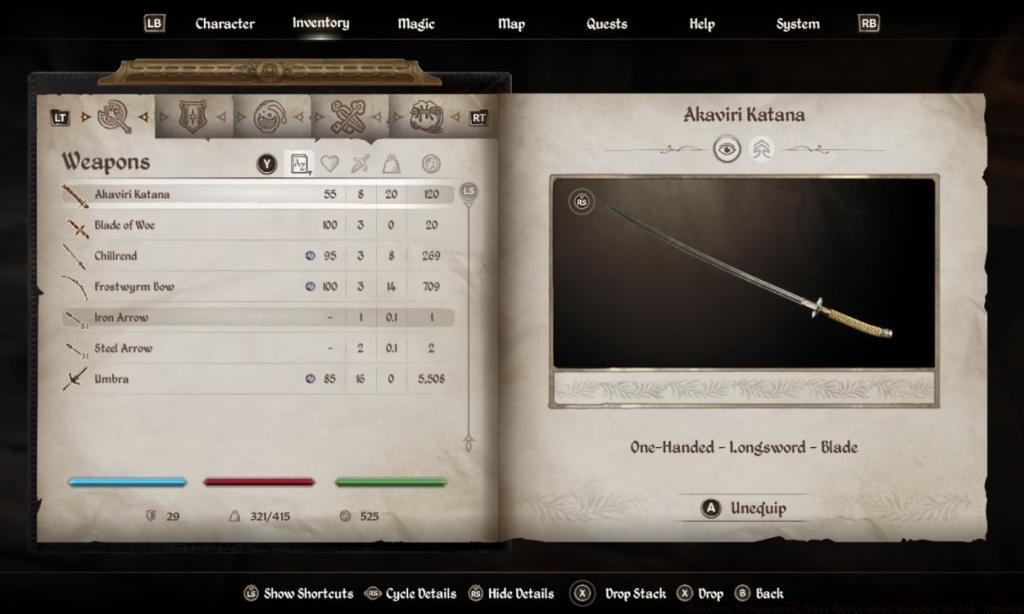 Akaviri Katana in Oblivion Remastered