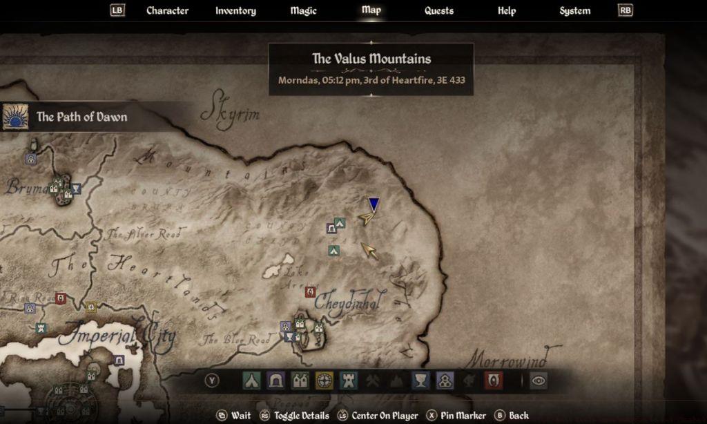 Frostwyrm Bow location in Oblivion Remastered