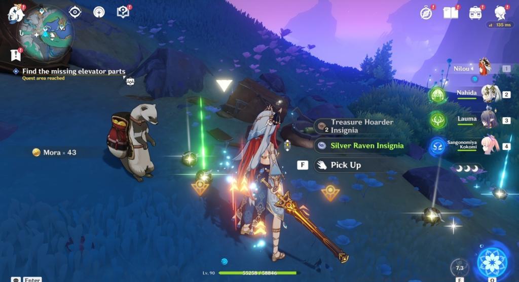 Obtain the missing Elevator parts in Genshin Impact