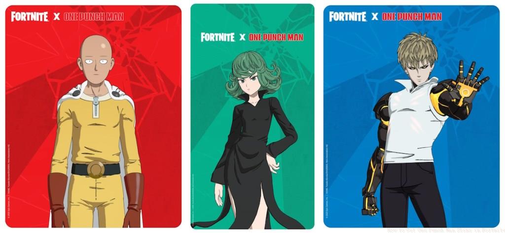 One Punch Man skins list Fortnite