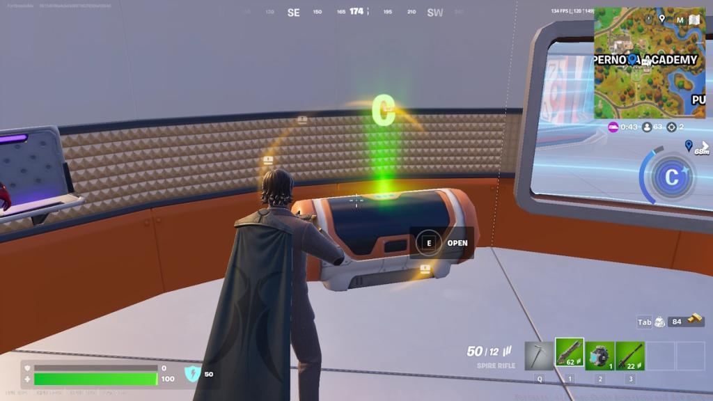 Open Hero Cache in Fortnite