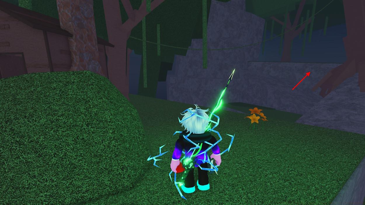 Password location from the altar hut