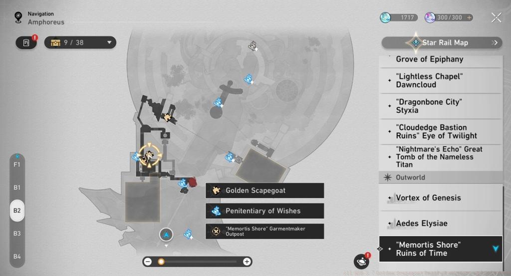 Penitentiary of Wishes HSR 3.7 Golden Scapegoat in Ruins of Time location