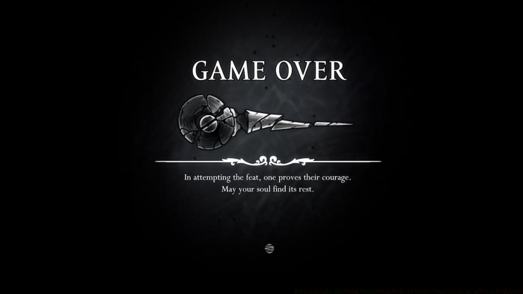 Permadeath Game Over Silksong