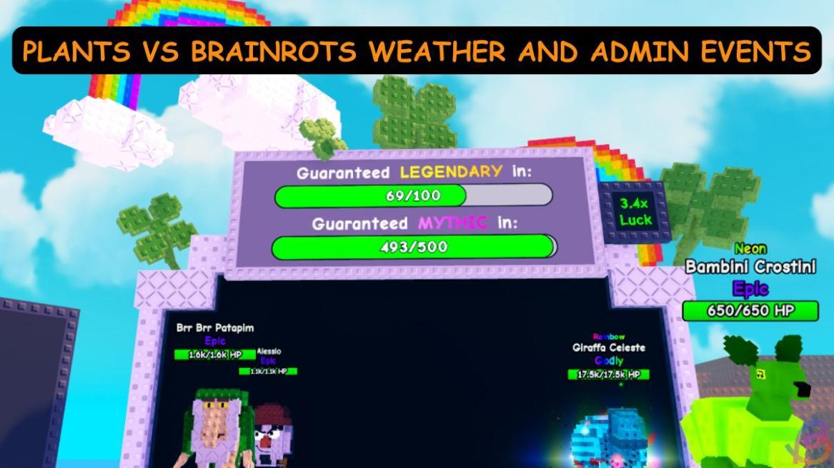 Plants vs Brainrots Weather and Admin Events