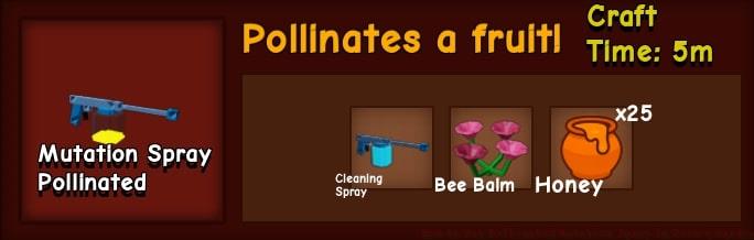 Pollinated Mutation spray 