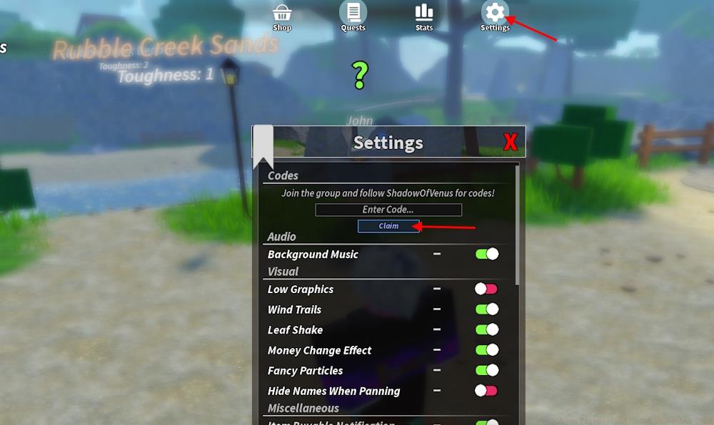 Prospecting codes redeem