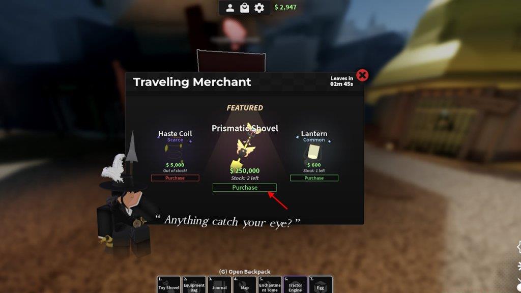 Purchase Prismatic Shovel in Dig