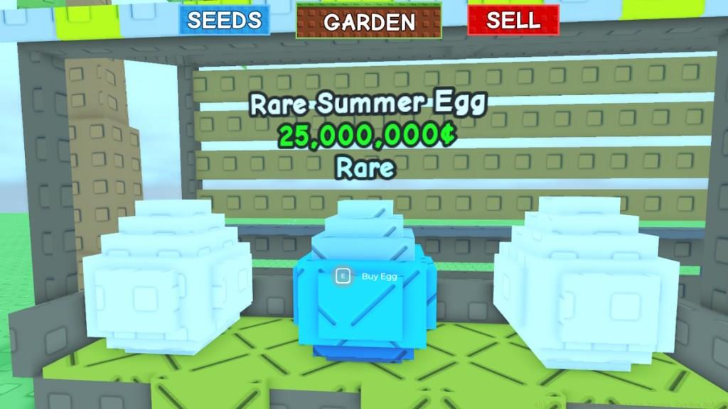 Rare Summer Egg in Grow a Garden