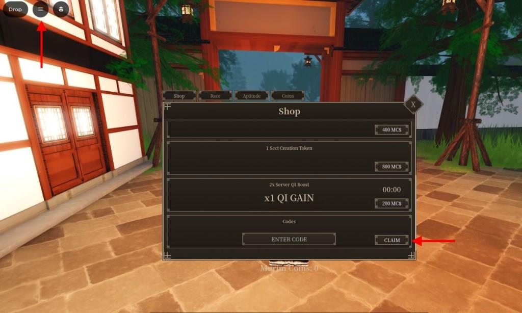 Redeem Murim Cultivation Codes