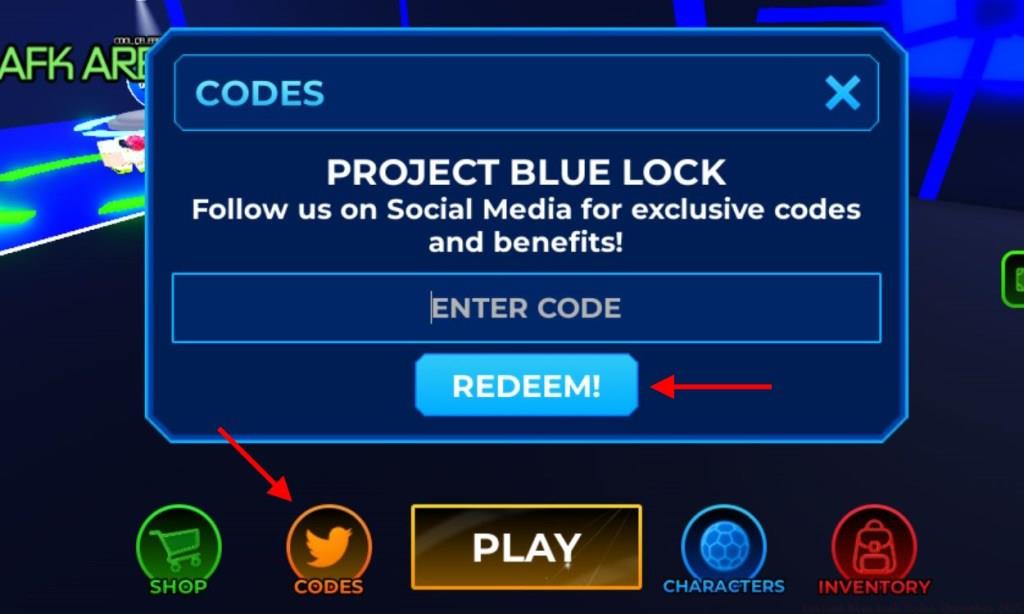 Redeem Project Blue Lock Codes
