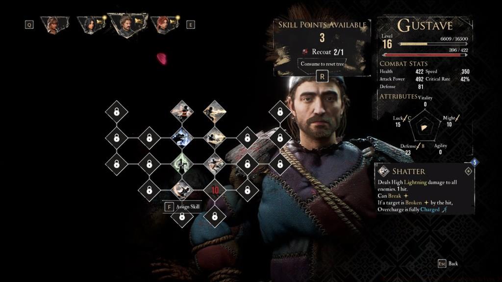 Reset Skills in Clair Obscur Expedition 33