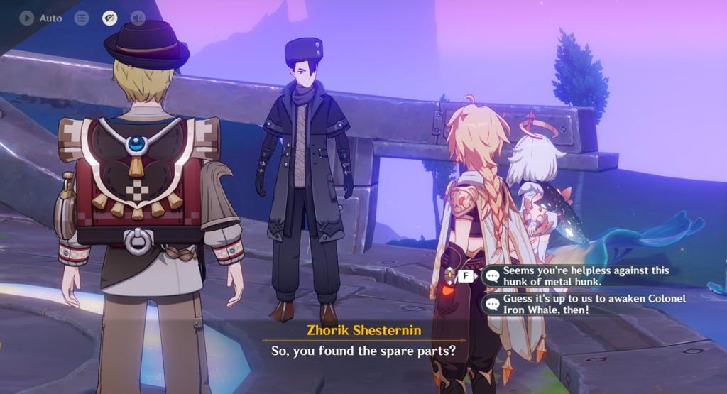 Return to Iron Whale in Genshin Impact