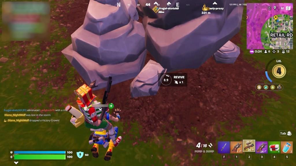 Reviving teammates in Blitz Royale