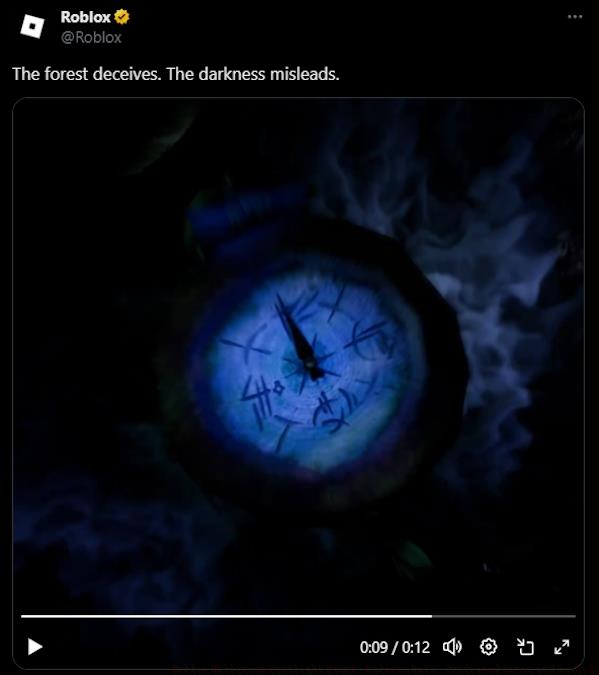 Roblox Halloween Spotlight X post video screenshot