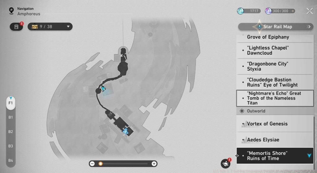 Ruins Courtyard HSR 3.7 Golden Scapegoat in Ruins of Time location