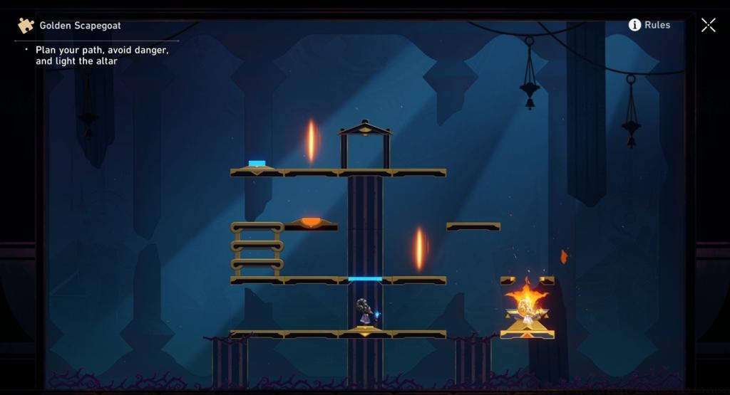 Ruins Courtyard HSR 3.7 Golden Scapegoat in Ruins of Time