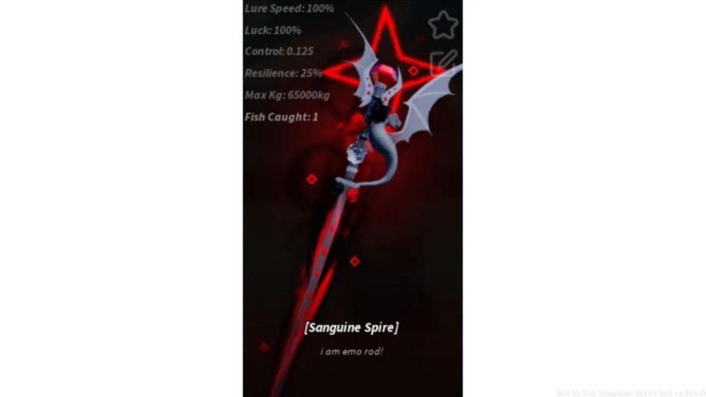 Sanguine Spire Rod Stats