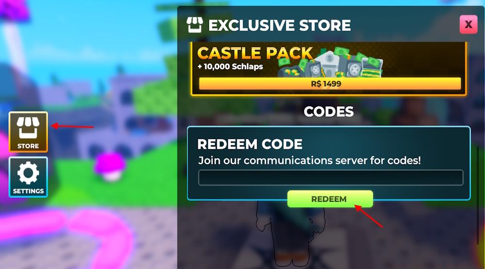 Schlap codes redeem process