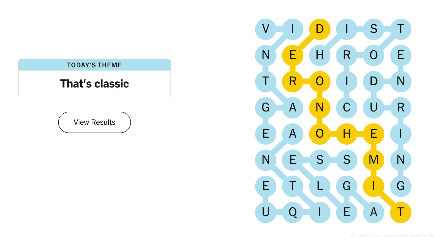 strands answer september 12 2025