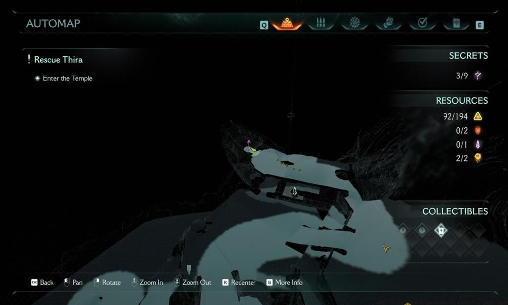 Secret Key location in Temple of Lomarith