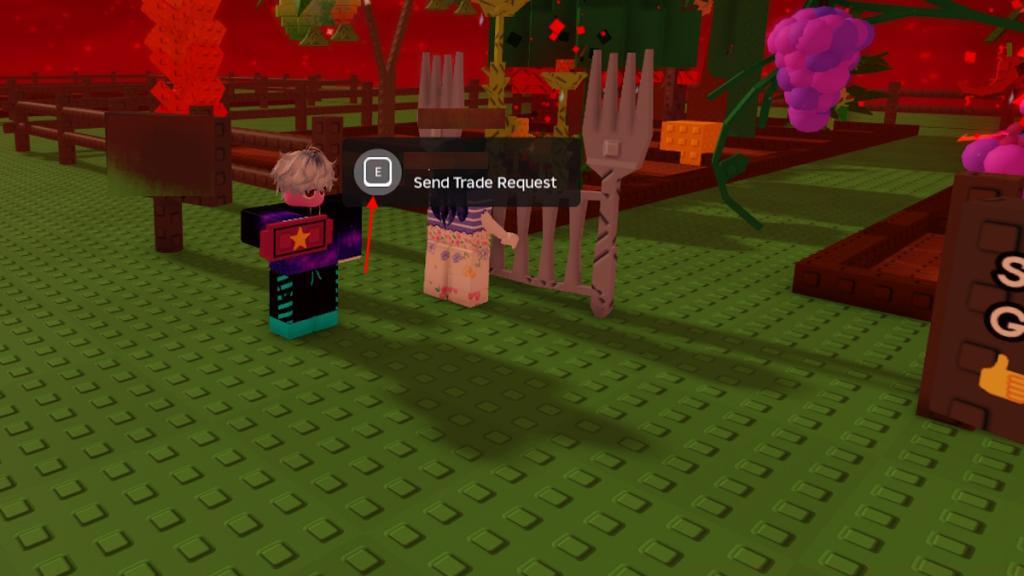 Send Trade Request in Grow a Garden