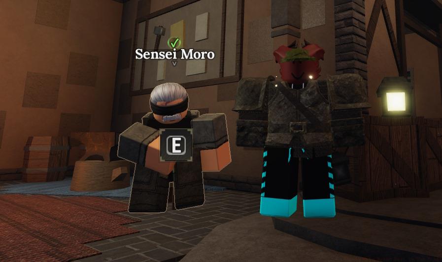 Sensei Moro in the Forge