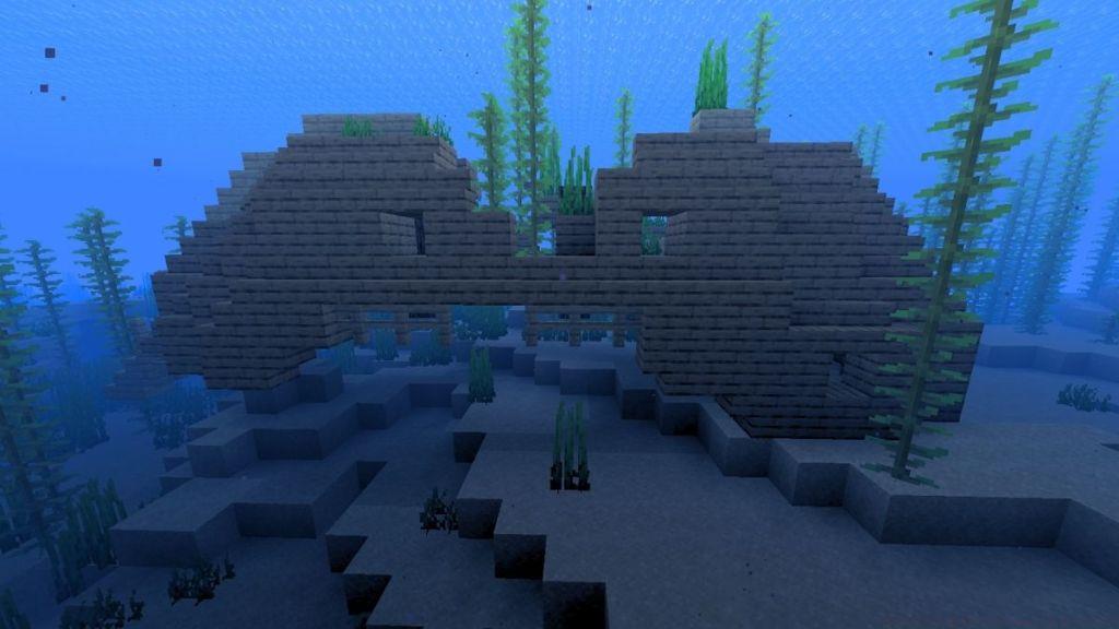 Shipwreck in Minecraft