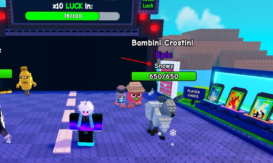 Snow brainrots in Plants vs Brainrots