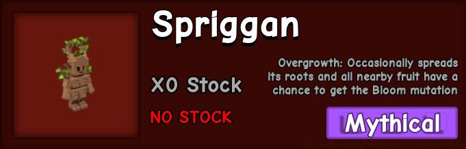 Spriggan in shop