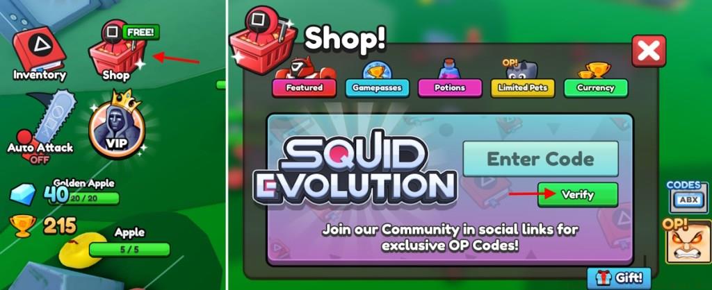 Squid Evolution codes redeem