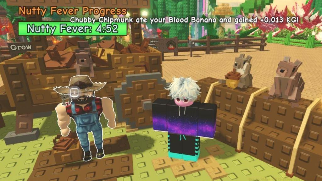 Started Nutty Fever in Grow a Garden