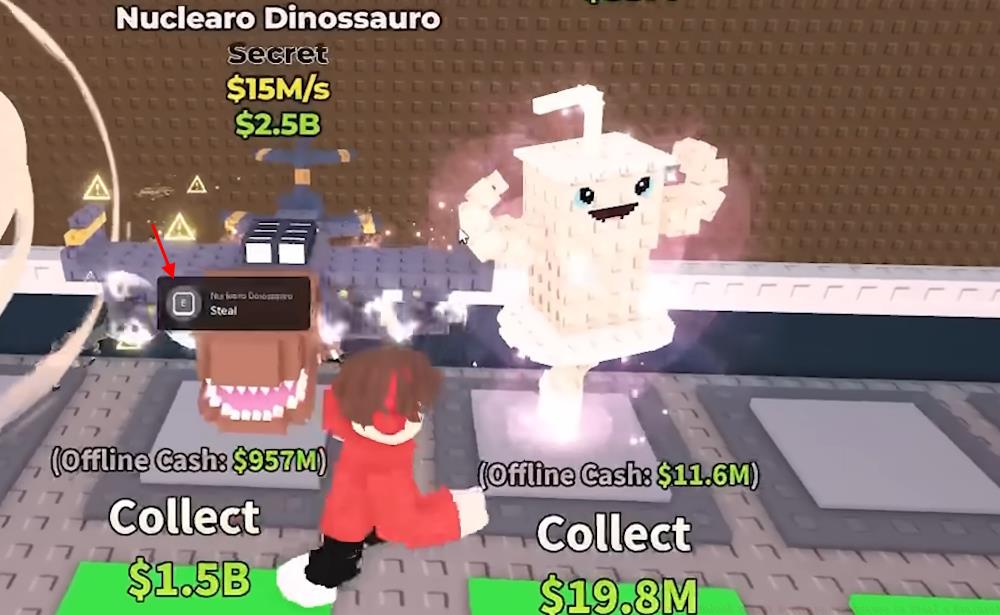 Steal Nuclearo Dinossauro in Steal a Brainrot