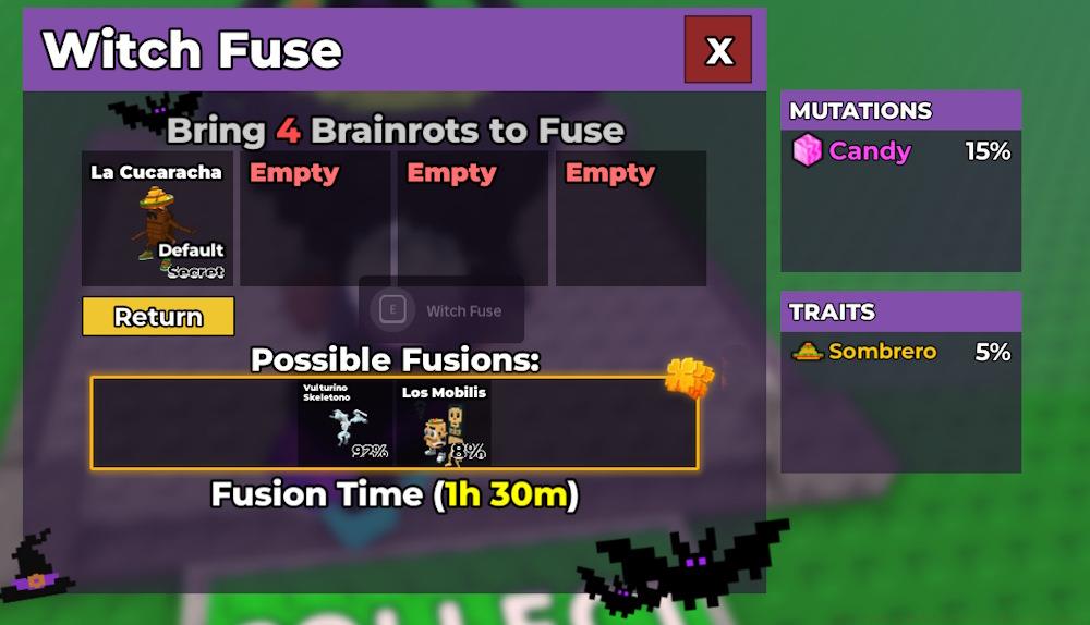 Steal a Brainrot Witch Fuse