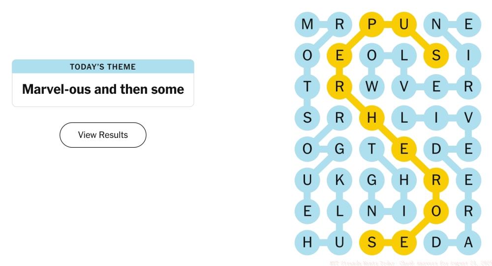 NYT Strands Hints Today: Check Answers for August 21, 2025