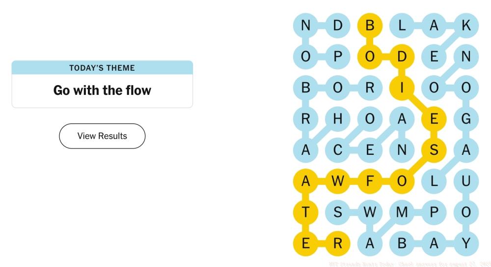 NYT Strands Hints Today: Check Answers for August 27, 2025