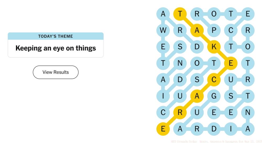 NYT Strands Today: Hints, Answers & Spangram for May 22, 2025