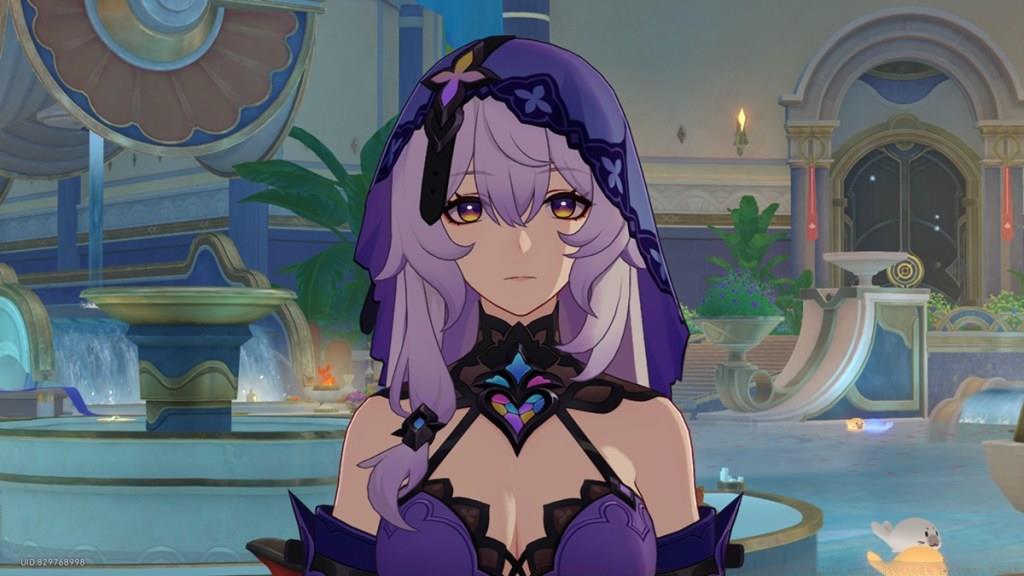 Stunned Black Swan expression in Honkai Star Rail