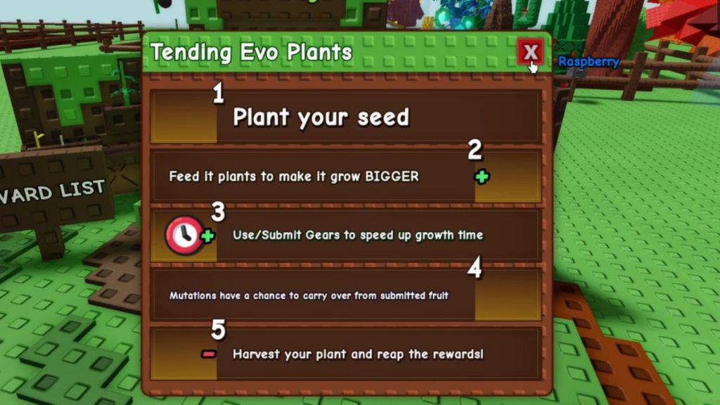 Tending Evo Plants