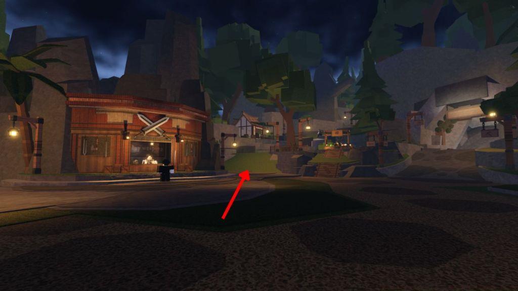 The Forge Way to the hut of Lucky Block