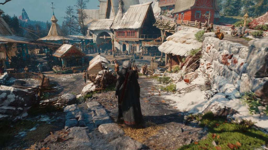 Ciri walking through a market in The Witcher 4