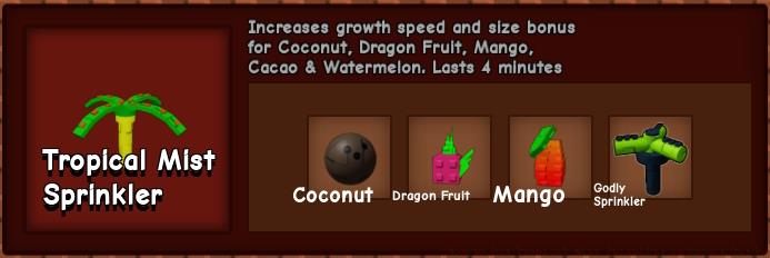 Topical Mist Sprinkler ingredients GAG