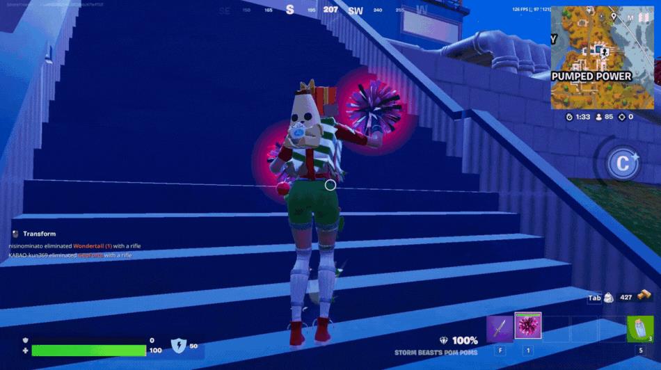 Transformation of the Storm Beast's Pom Poms