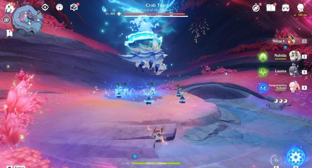 Tsarly Bombardment Crab Tsar Genshin Impact