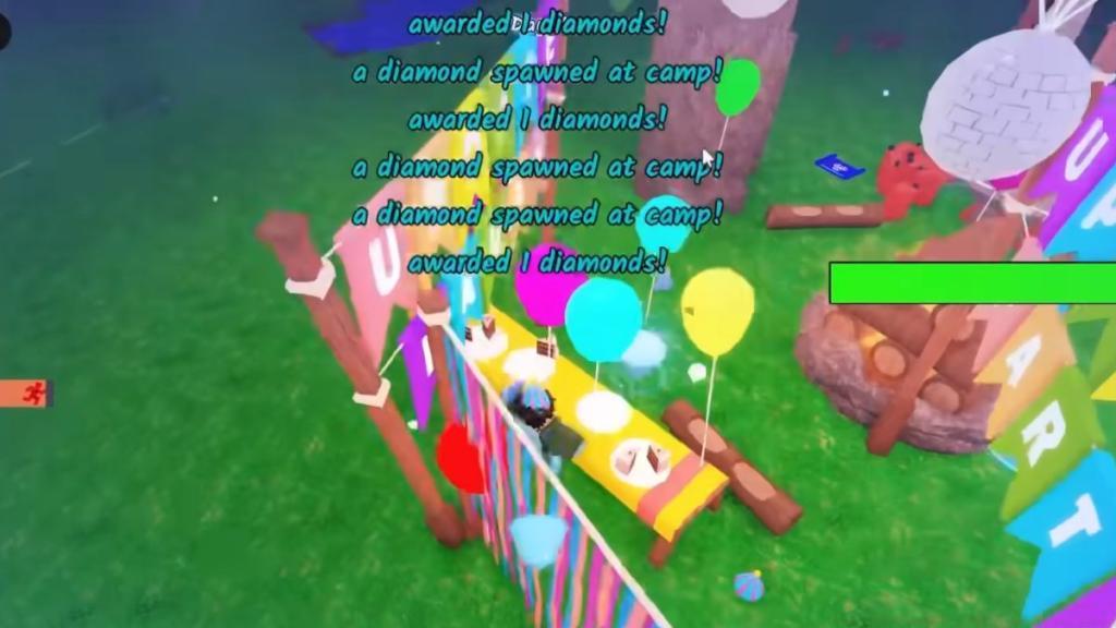 99 Nights in the Forest Diamonds update party